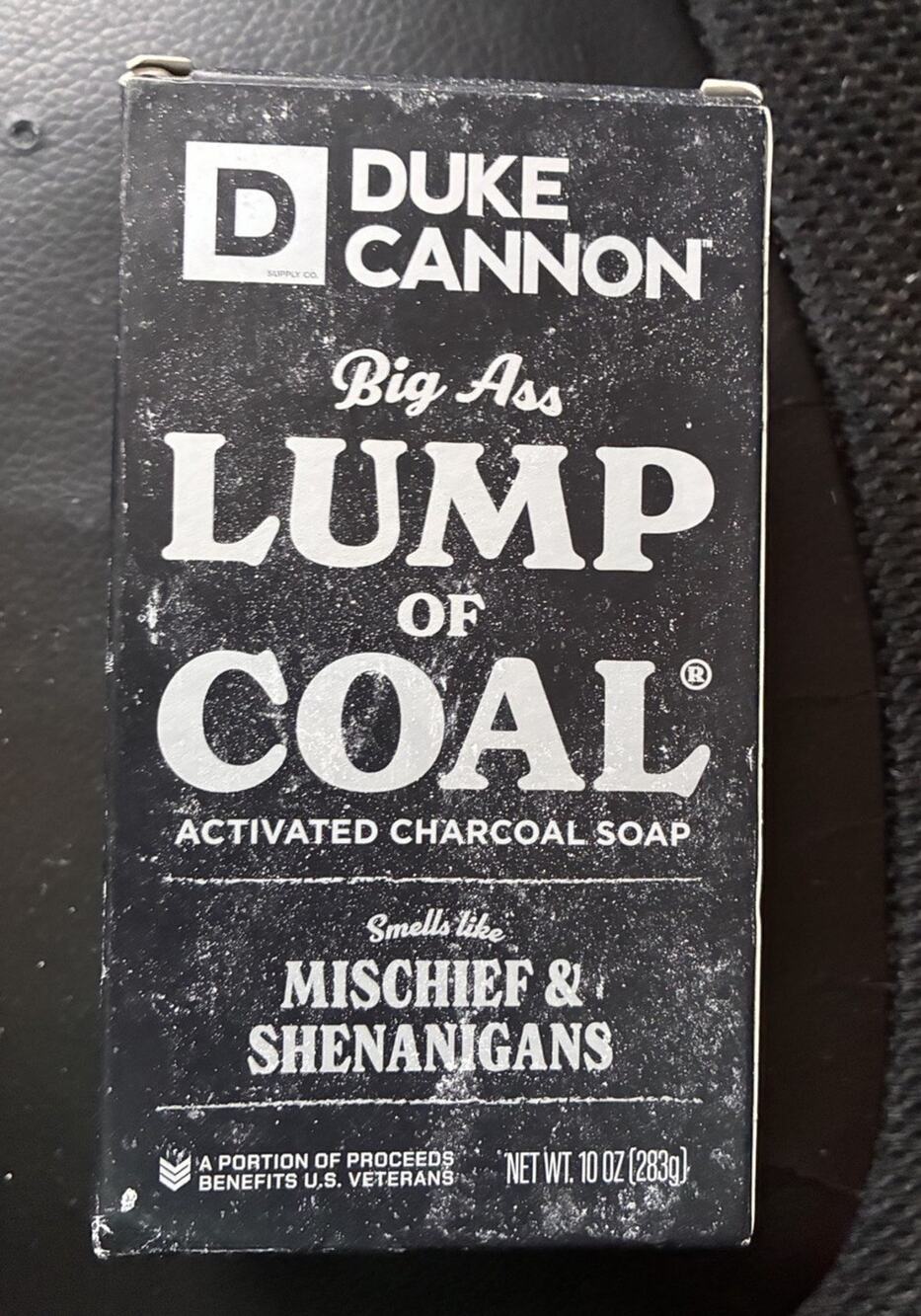 Duke Cannon Big Ass Activated Charcoal Soap Bergamot + Black Pepper 10 oz